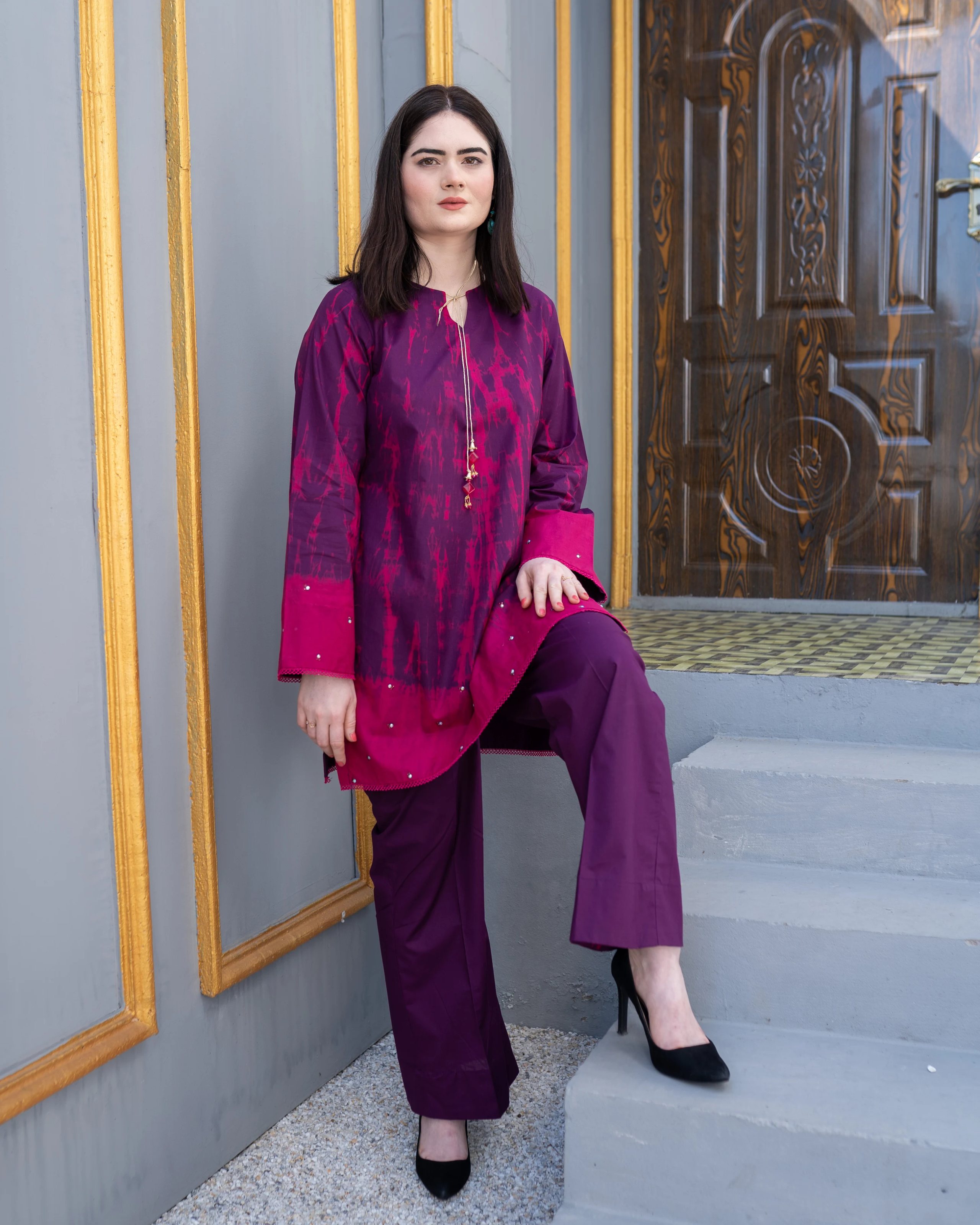 Zanbaq, a 3-piece dress by SAMNA